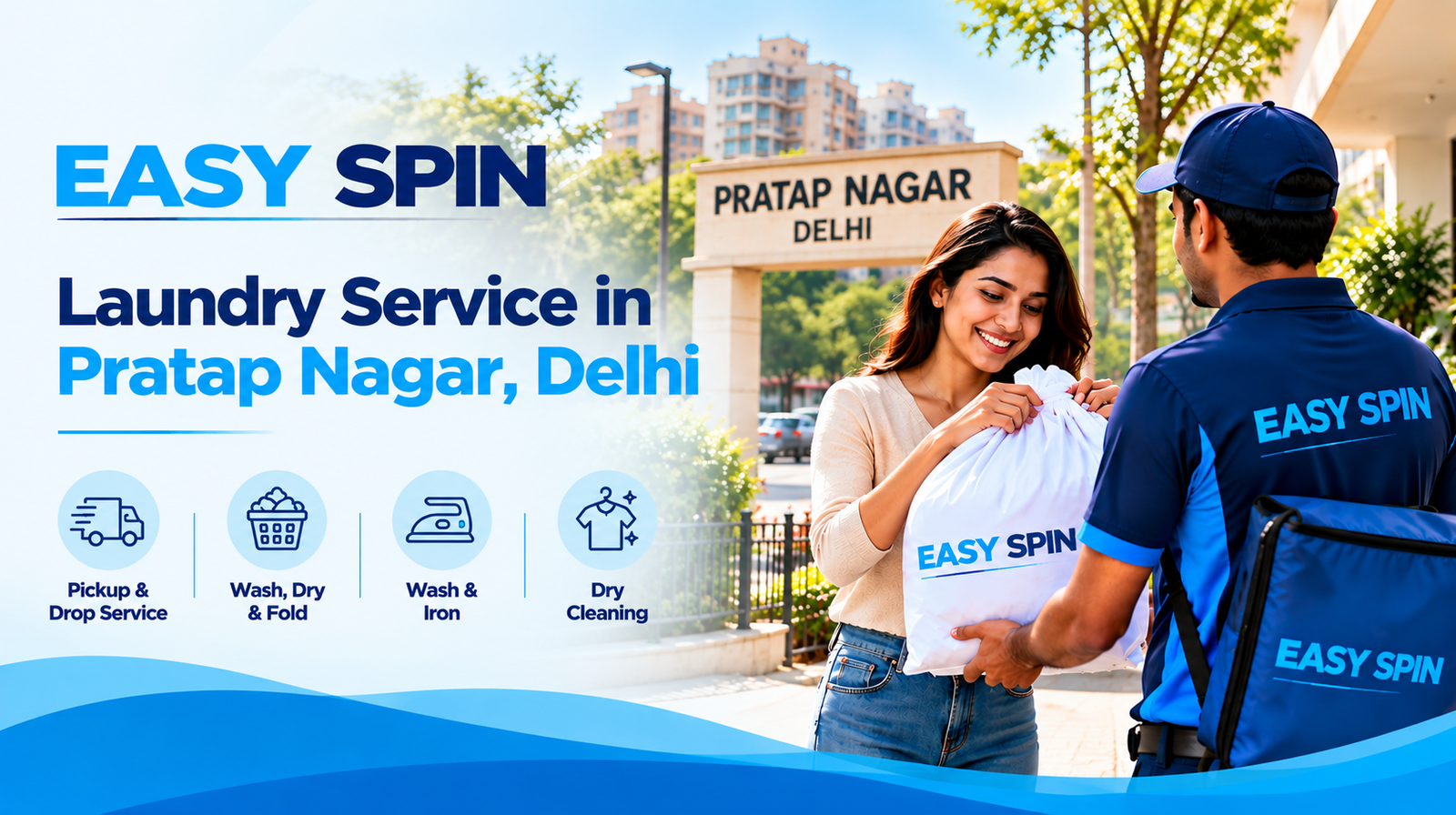 Laundry Service in Pratap Nagar, Delhi | Easy Spin