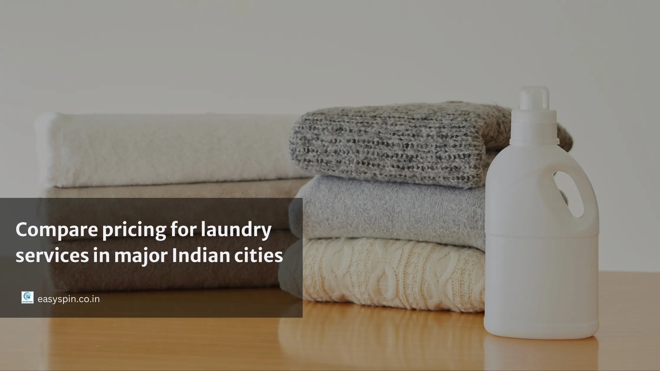 Compare pricing for laundry services in India with city-wise cost comparison chart