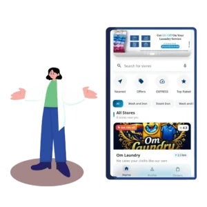 Easy Spin app for dry cleaning service in Udaipur with doorstep pickup booking