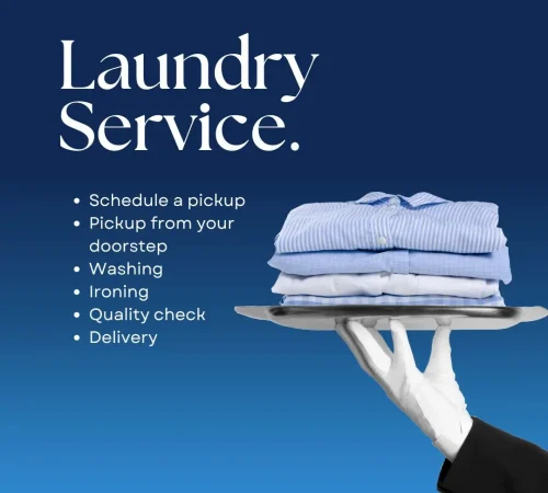 Blue and White Gradient Laundry Service Promotion Instagram Post (2)