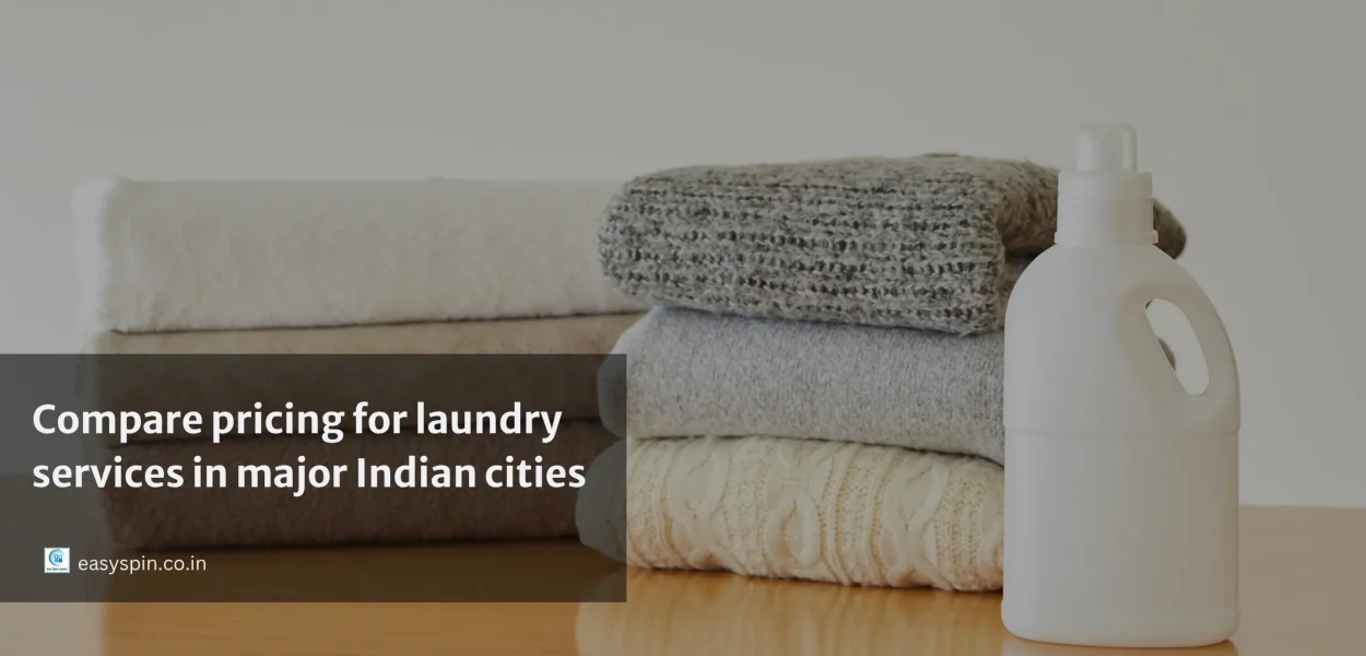 Compare pricing for laundry services in India with city-wise cost comparison chart