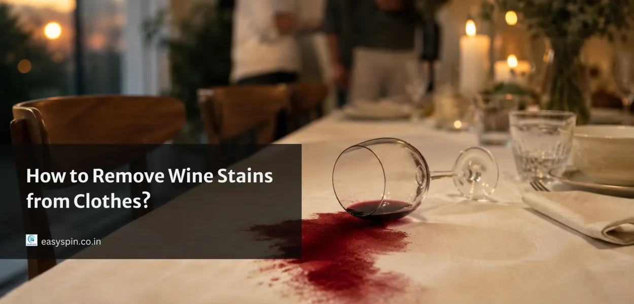how to remove wine stains from clothes