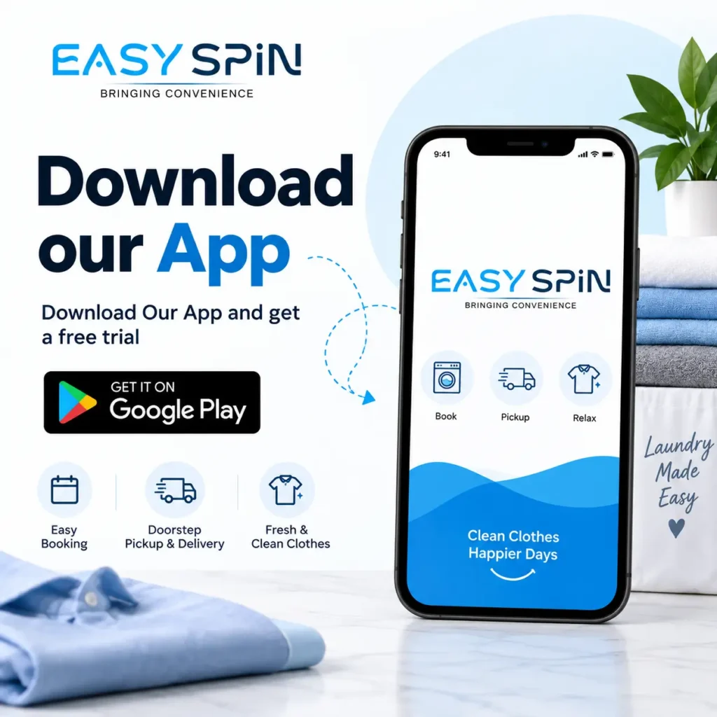 Download our laundry app
